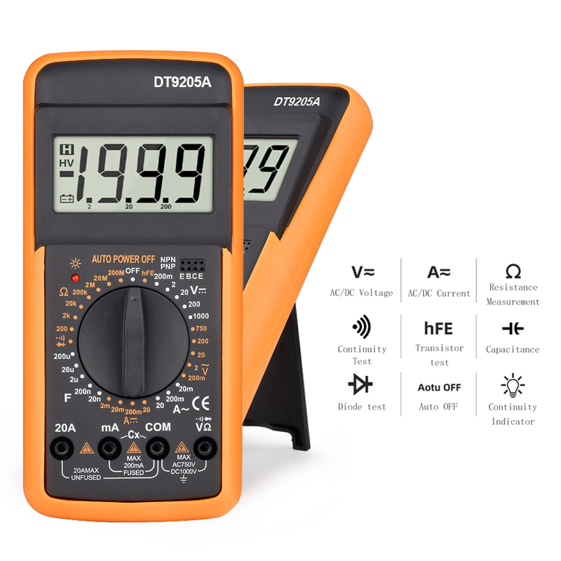 ĐỒNG HỒ ĐO ĐIỆN VẠN NĂNG DT-9205A