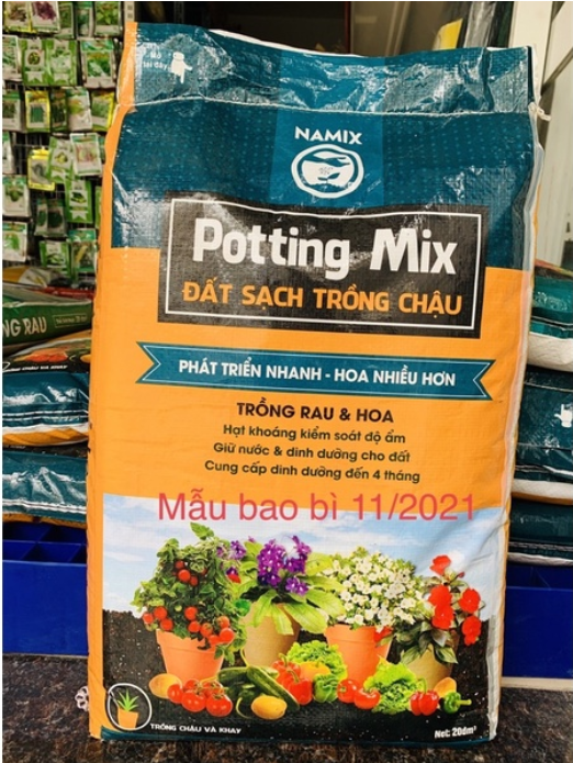 Đất sạch Potting Mix bao 20dm3