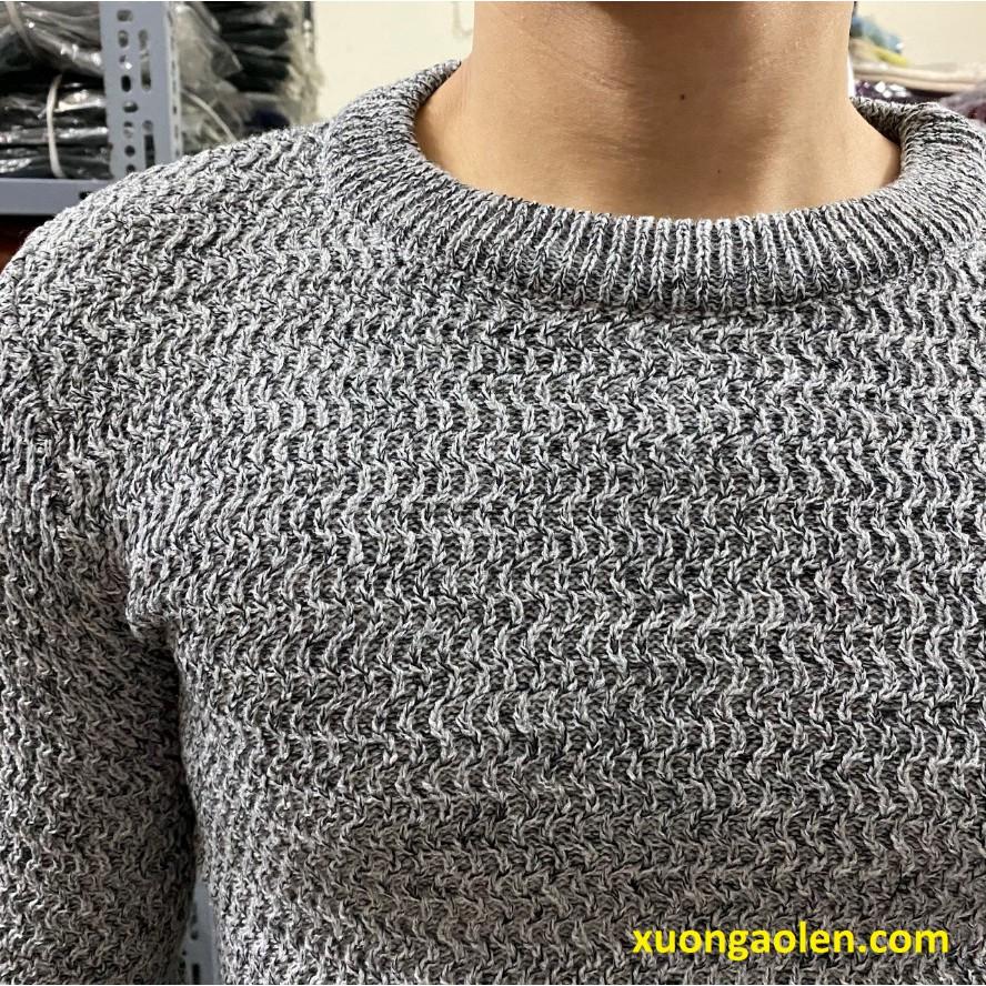 Áo len cổ tròn dày dặn-xuongaolen.com