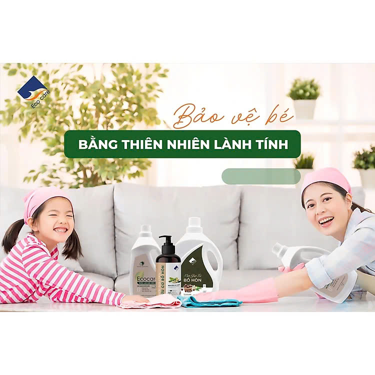 Nước Lau Sàn Hữu Cơ Bồ Hòn Ecocare Chai 2000ml