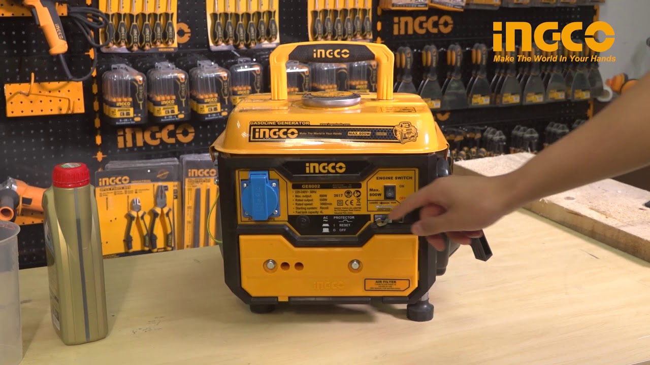 Máy phát điện dùng xăng hiệu Ingco GE8002