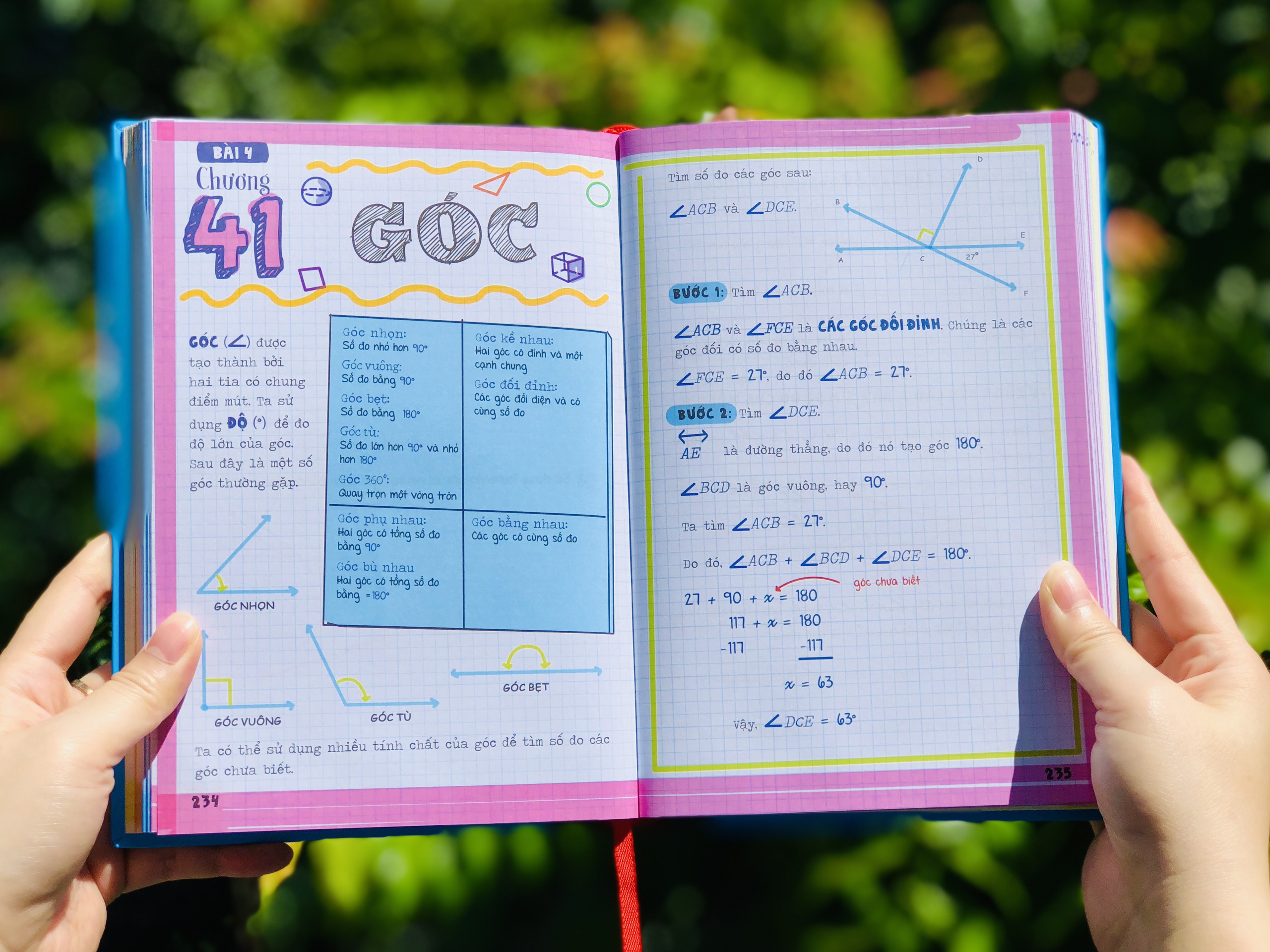 Combo sách Sổ tay đại số, Sổ tay hình học và Sổ tay bài tập toán ( 3 cuốn ), tổng hợp kiến thức toán lớp 4 đến lớp 12, bìa cứng in màu - Hiệu sách Genbooks 