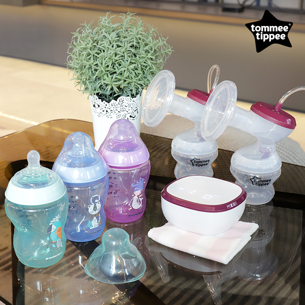 Bộ bình sữa Tommee Tippee Closer to Nature Newborn - Hồng