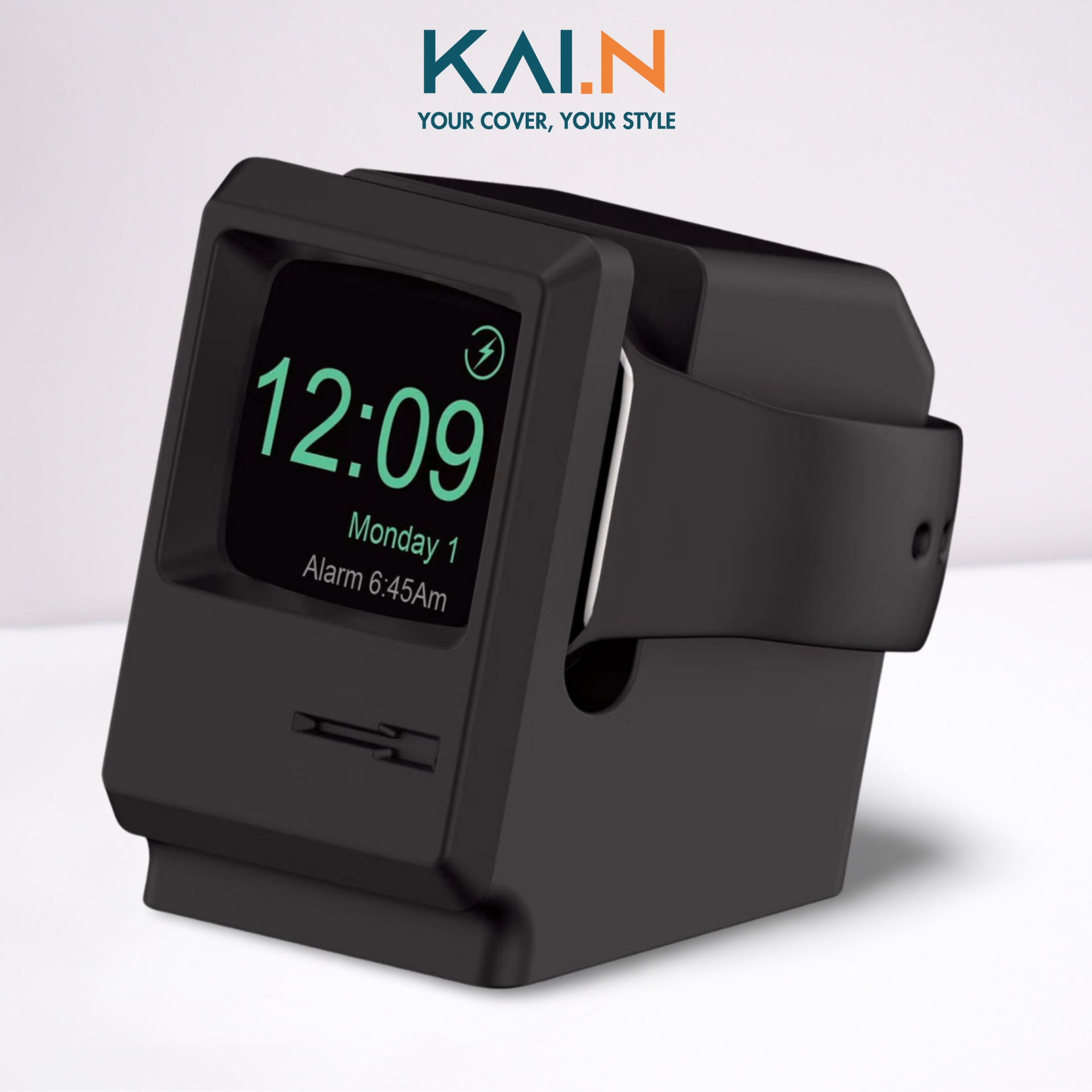 Giá Đỡ Kai.N Monitor Silicone Stand Dành Cho Dock Sạc Apple Watch Ultra/ Apple Watch Series 1-8/SE/SE 2022 - Hàng Chính Hãng