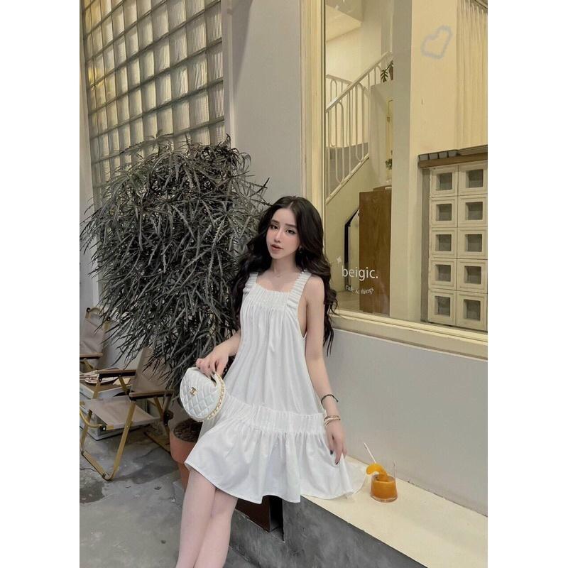 ĐẦM DÂY XẾP LI XOÈ ĐƠN GIẢN NỮ TÍNH PHÙ HỢP HẰNG NGÀY