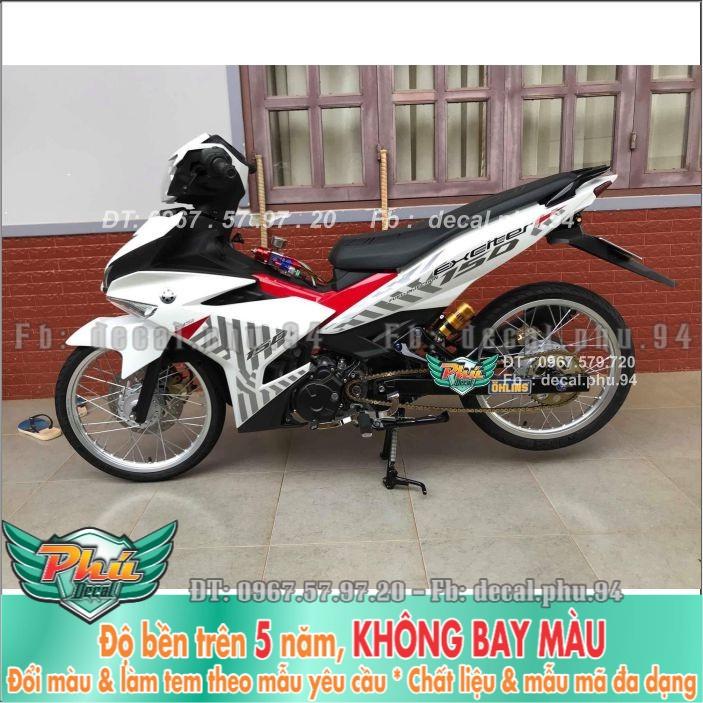 Tem rời Exciter 150 Đỏ trắng  -1
