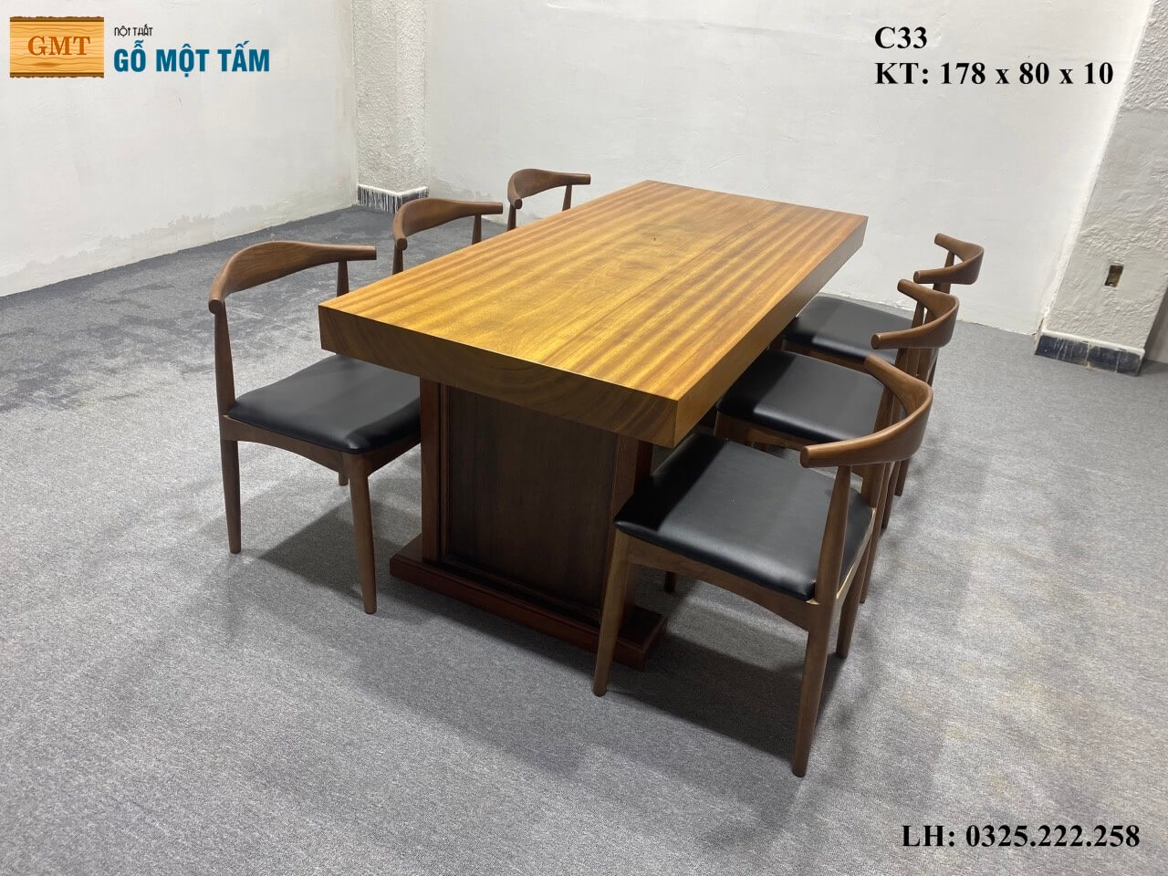 Bàn Làm Việc Gỗ Gõ Vàng, Bàn Cafe Gỗ Gõ Vàng, Bàn Gỗ Gõ Vàng Nguyên Tấm Dài 1,78m Rộng 80cm Dày 10cm
