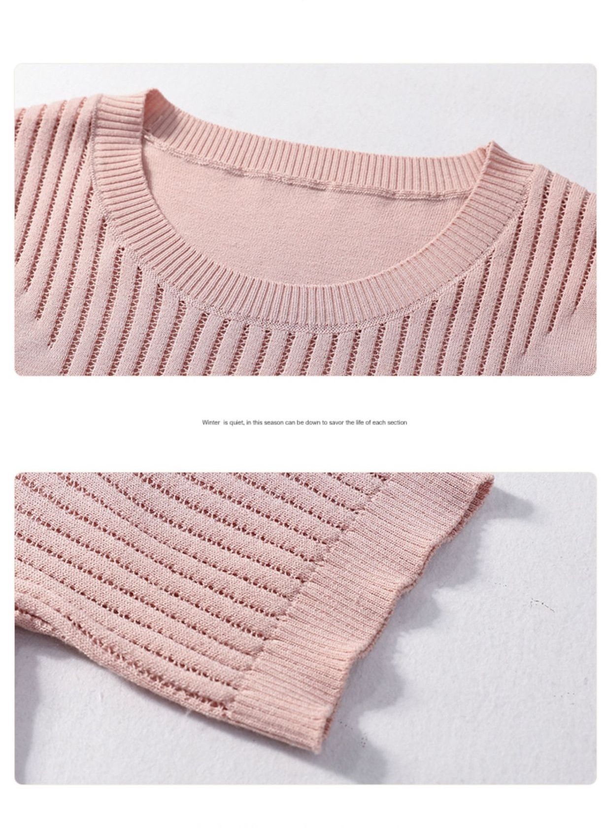 Áo Len Dệt Kim Mỏng Ngắn Tay Mùa Hè AL104 - Hàng Quảng Châu Cao Cấp