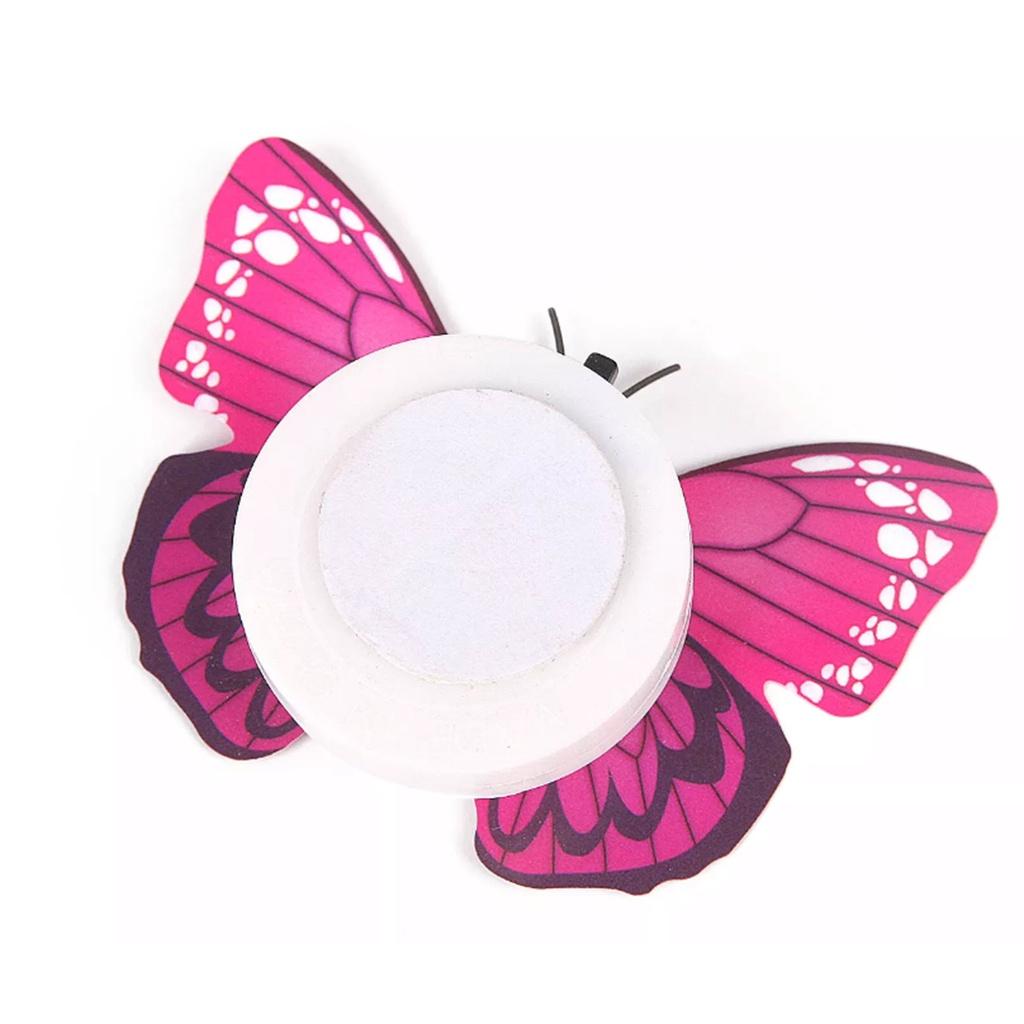 Đèn Led Hình Bướm ban đêm Phát Sáng Đầy Màu Sắc Miếng Dán Đèn Trang Trí sử dụng Bằng Pin Trang trí cho phòng ngủ