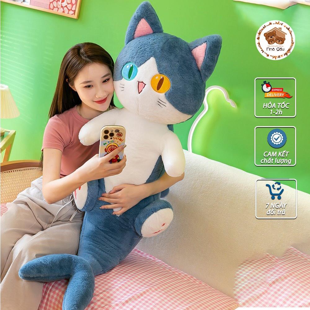 Gấu ôm cá mập mặt mèo cute / Mèo cá mập đủ size, siêu mềm mịn