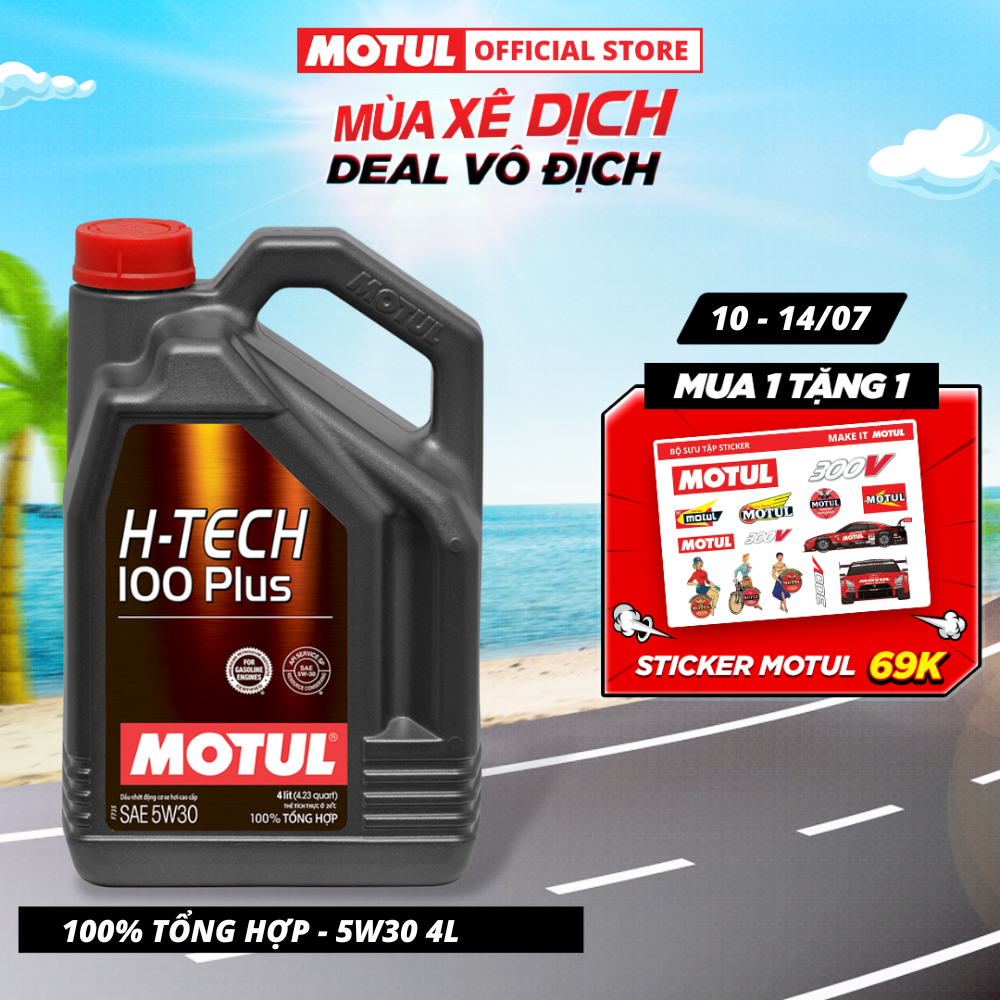 Dầu nhớt xe ô tô MOTUL H-TECH 100 PLUS 5W30 4L