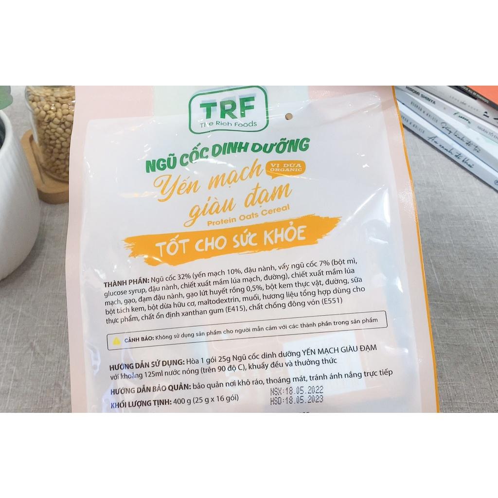 Bột Ngũ Cốc Dinh Dưỡng Giảm Cân Yến Mạch Giàu Protein The Rich Foods Dừa Organic 400gr