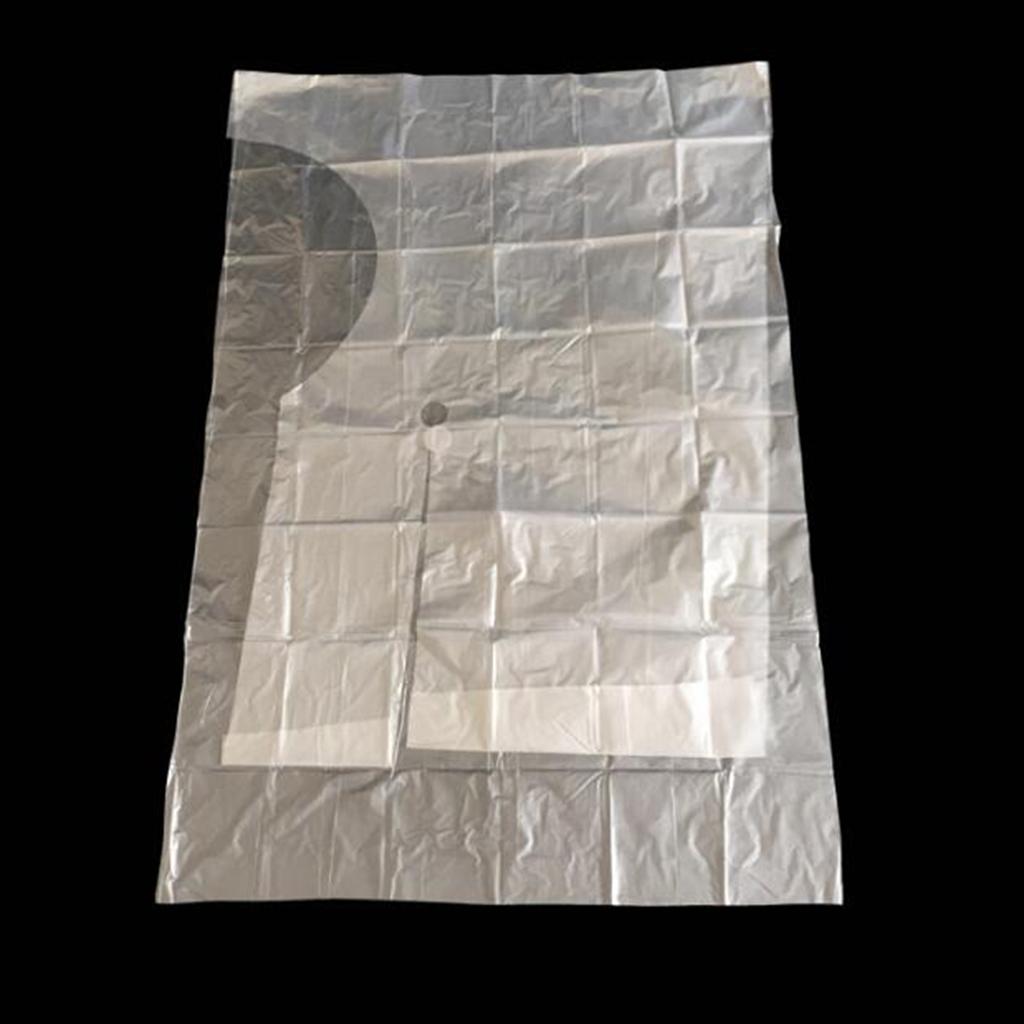 500PCS Disposable Hairdressing Capes Barber Adjustable Dyeing Apron 2 Size