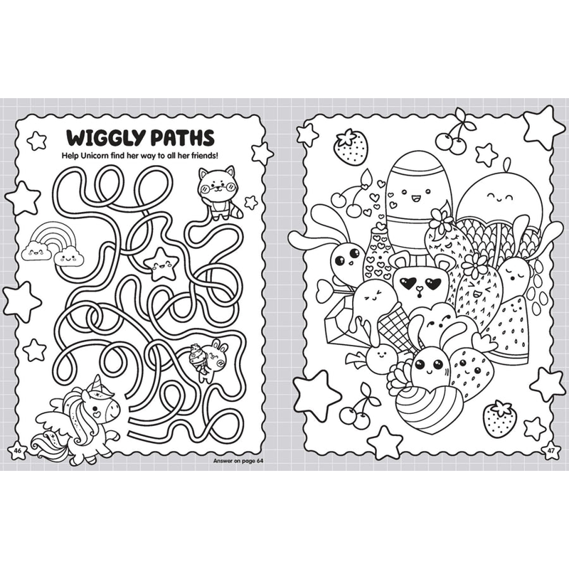 Sách 100% Cute - Mega Colouring Book
