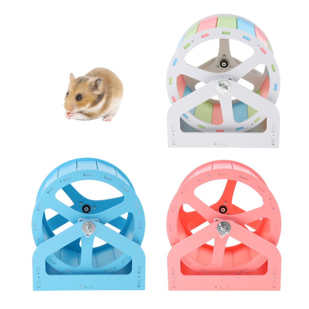 Hamster Mouse Rat Small Animals Silent Running Exercise Wheel Toys Colorful