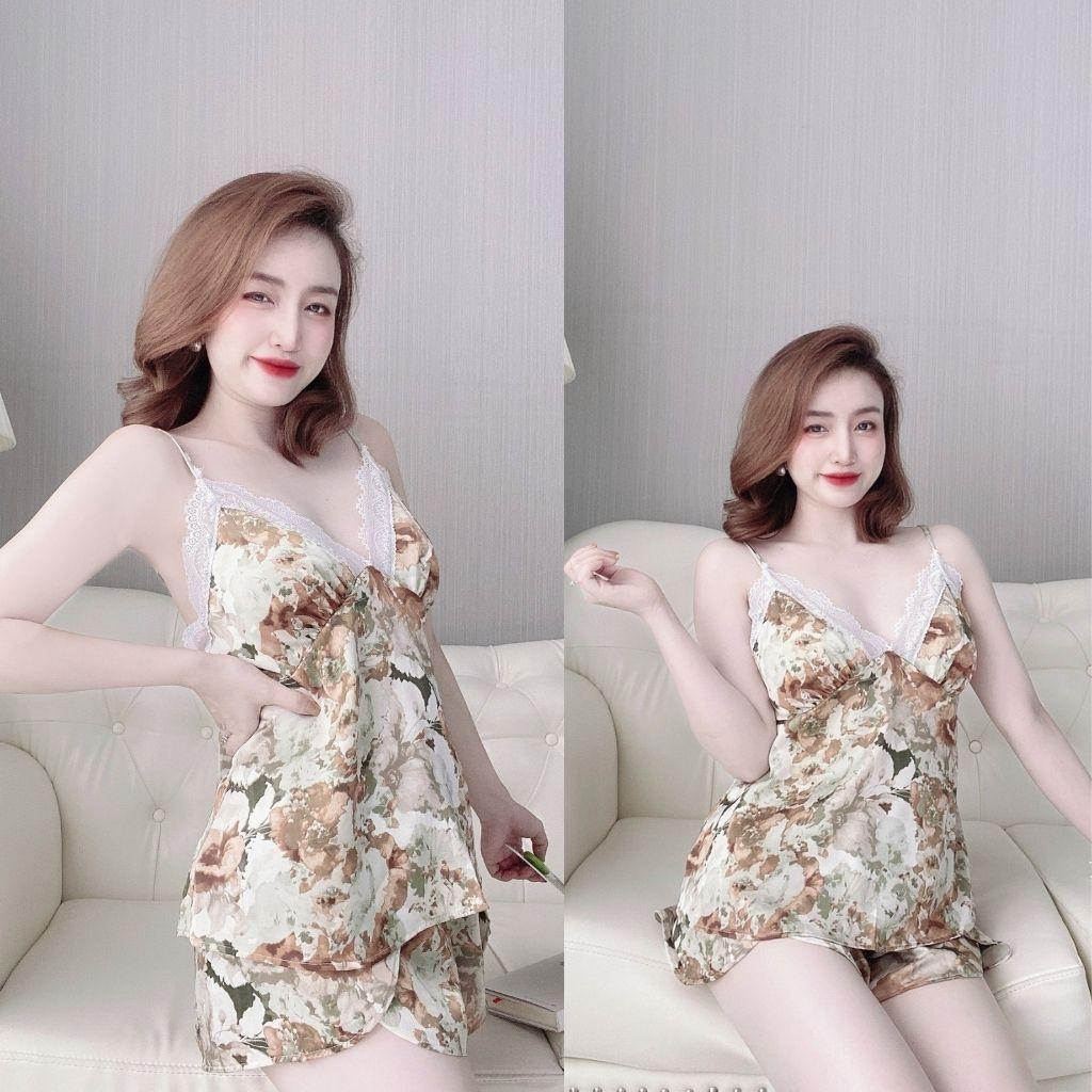 Đồ Ngủ Nữ Đồ Ngủ Sexy lụa Satin