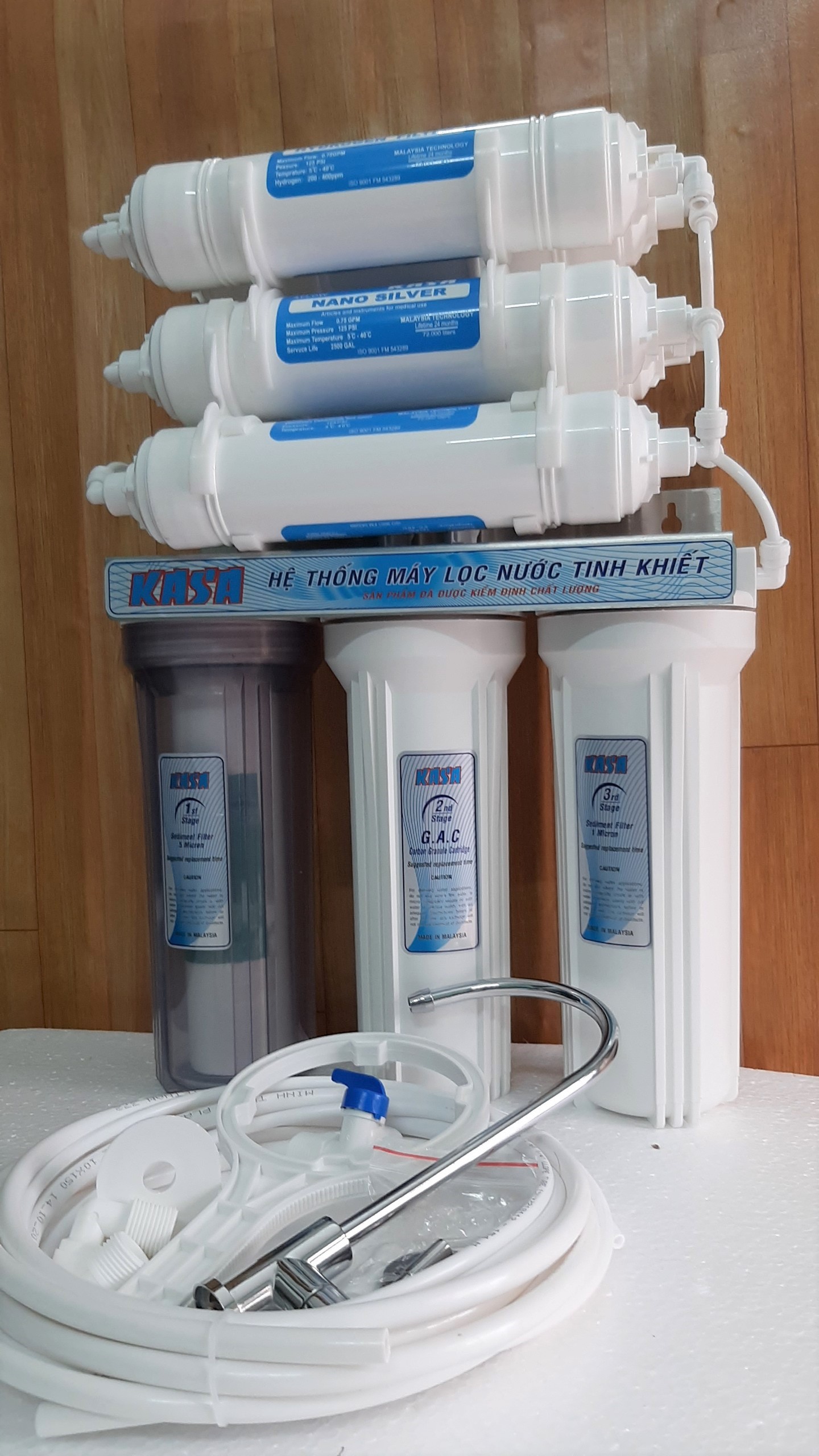 BỘ LỌC NƯỚC KASA 9 CẤP CÔNG NGHỆ NANO TIÊN TIẾN HYDROGEN/ hàng chính hãng