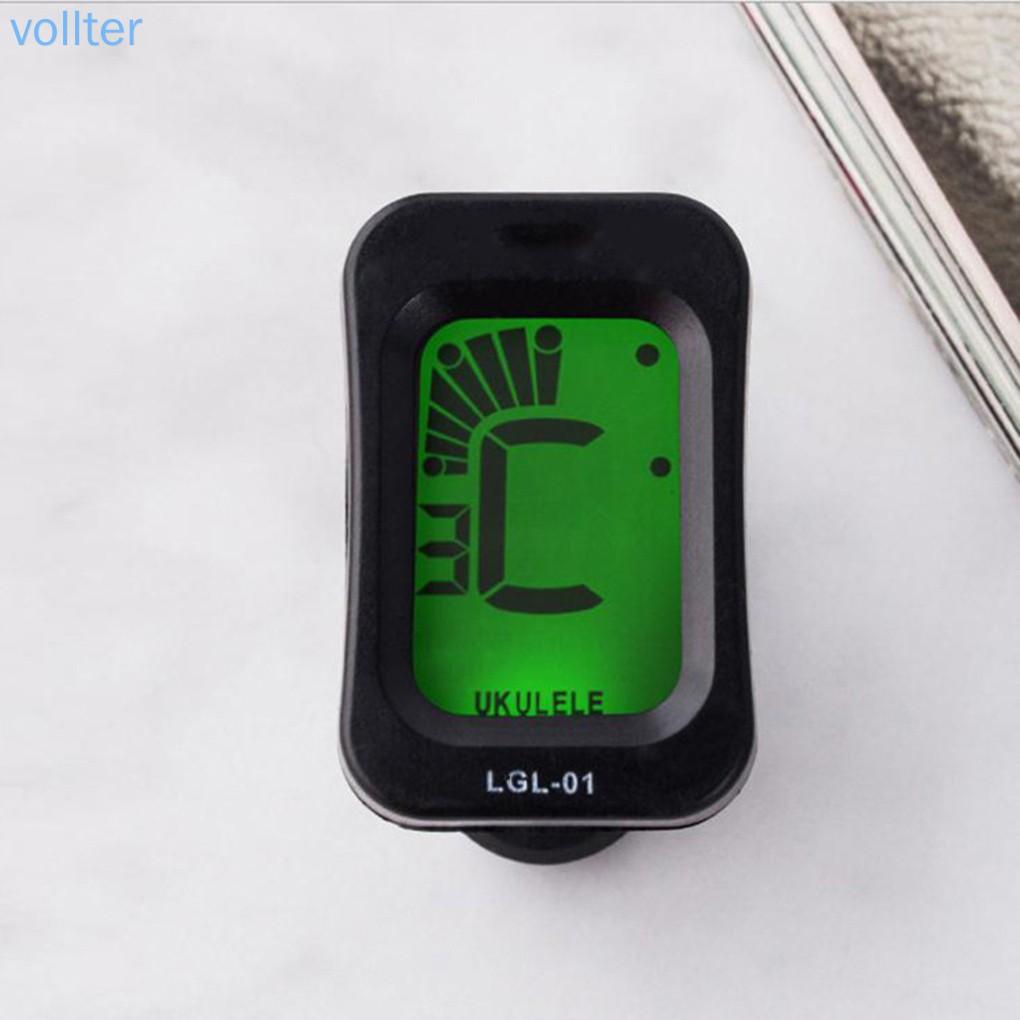 【Sản phẩm khuyến cáo】Portable Electric Digital Clip-on Tuner LCD Screen Clip Tuner for Guitar Bass Violin Ukulele