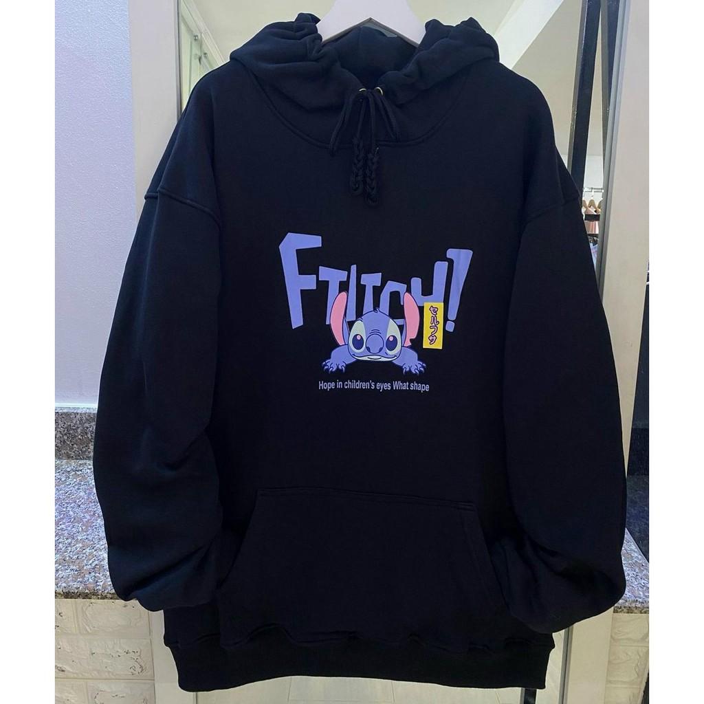 Áo Khoác Hoodie Nữ Vải Nỉ Ngoại In Chữ FTITCH Free Size 70kg AK158