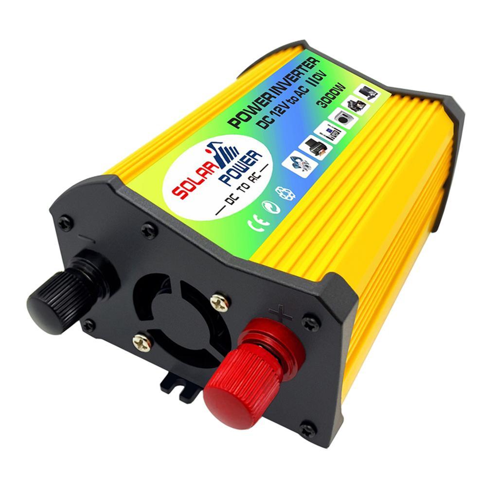 Pack of 1 Solar Inverter 3000W Converter DC 12V To 110V For