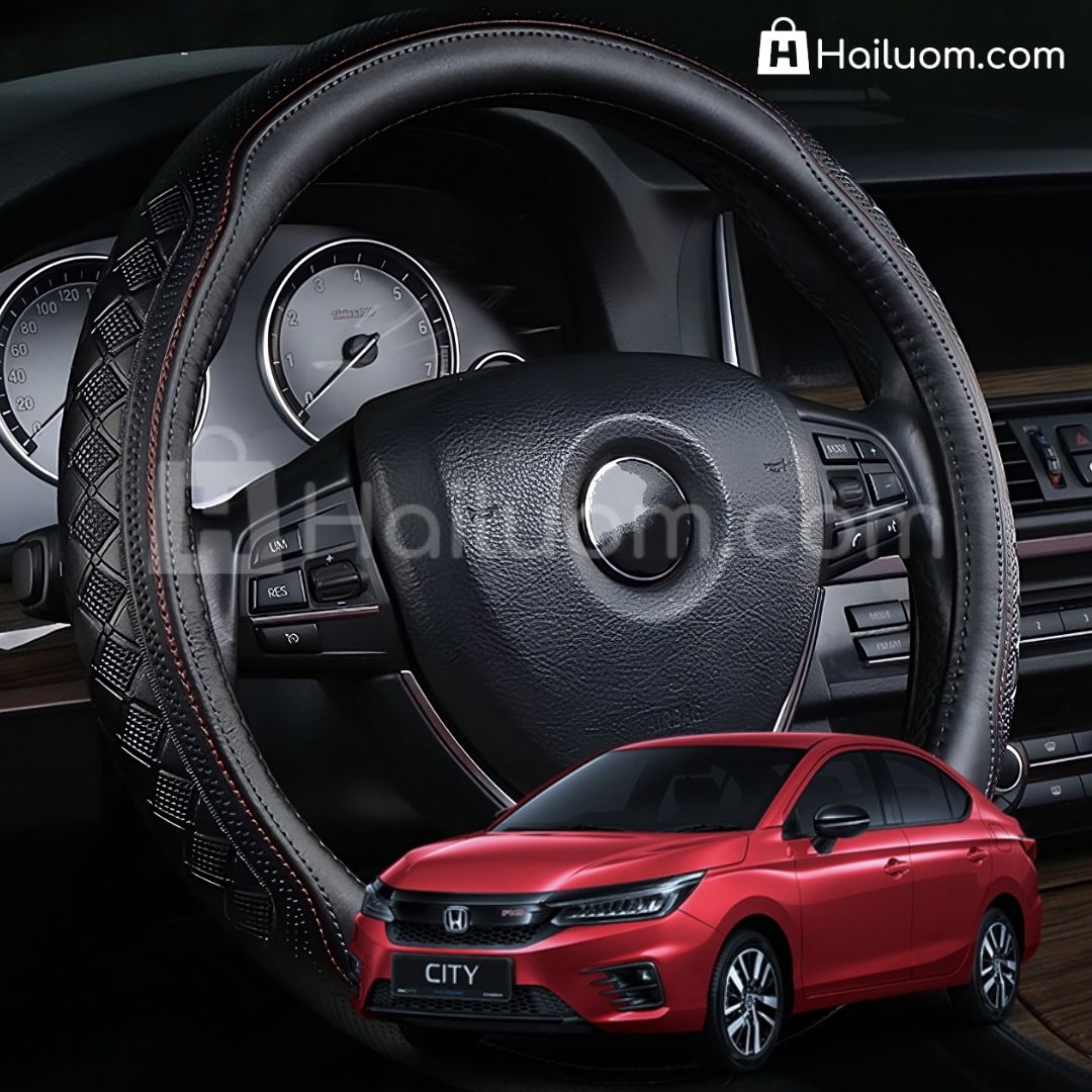 Bọc Vô Lăng ô tô cho HONDA CITY Da Thật Cao Cấp 4 Mùa