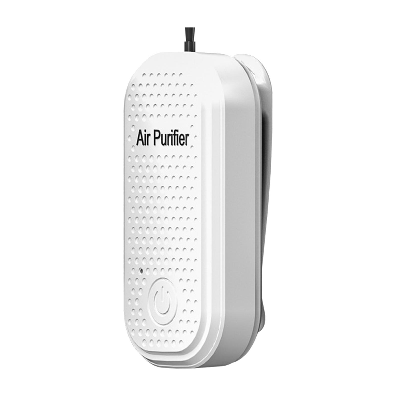 Portable Necklace Air Purifier USB Smoke Rechargable Dust Anion Pollen