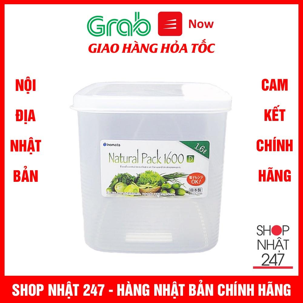 Hộp thực phẩm vuông 1600ml Inomata NỘI ĐỊA NHẬT BẢN