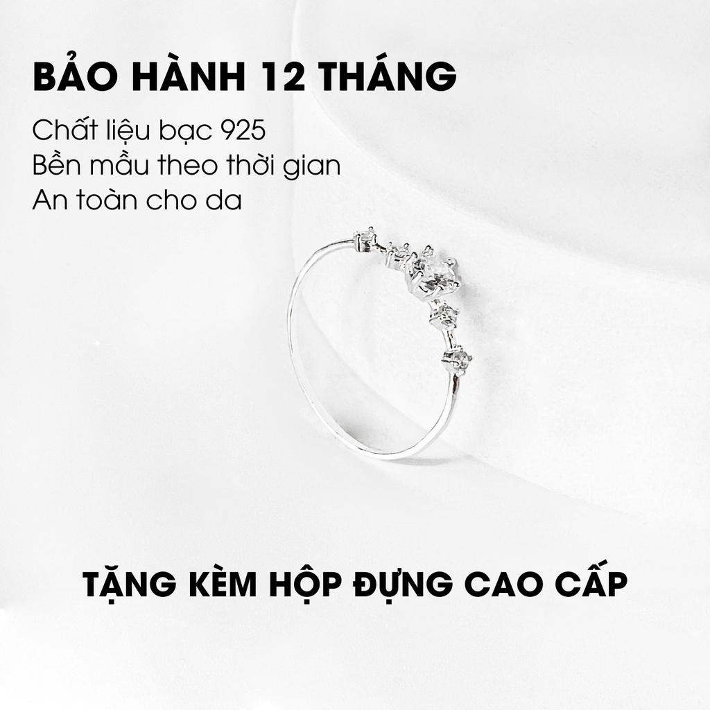 Nhẫn bạc nữ ANTA Jewelry Snow Princess đính đá ATJ9023