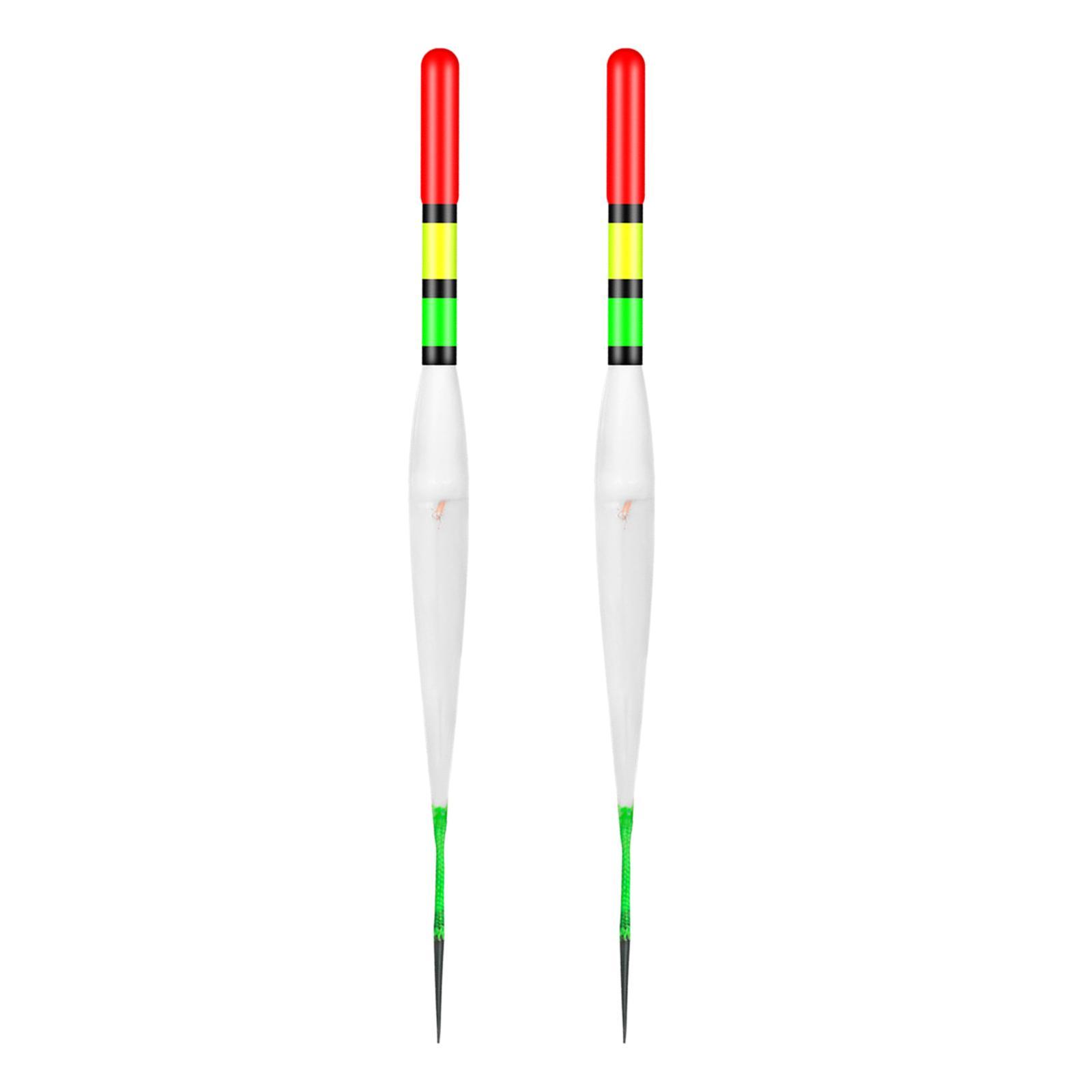 2x Night Fishing LED Floats, Fish Float Bobber Tackle Smart Luminous Fishing Buoy, Light up Bobbers Bite Reminder Alarm Electric Fishing Float