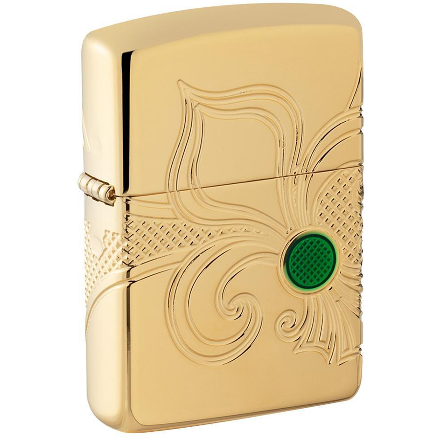 Bật Lửa Zippo 49108 – Zippo Armor Fleur-De-Lis Design Gold Plate