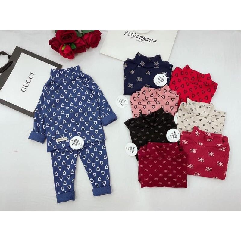 Bộ cotton len tăm Minky mom