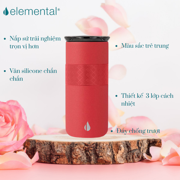 Set hộp quà tặng Sinh nhật, set May Mắn, bình giữ nhiệt và ly giữ nhiệt Elemental