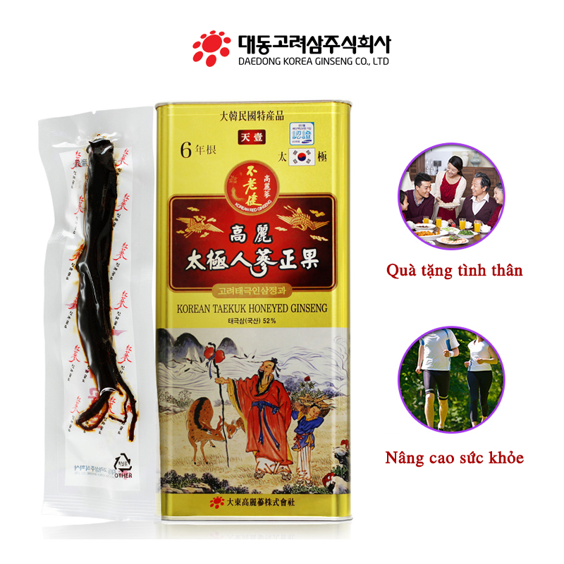 Thái cực sâm (Thiên sâm) mật ong 600gram Daedong Korea Ginseng