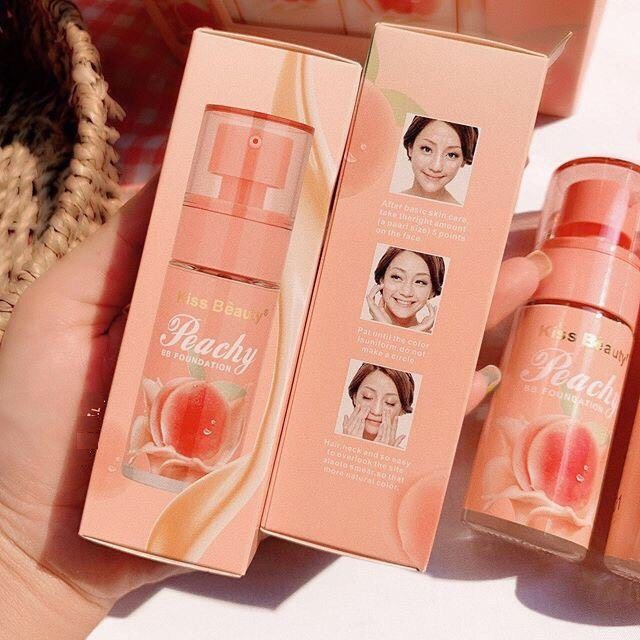 Kem nền che khuyết điểm Kiss Beauty Peach BB Foundation 50ml