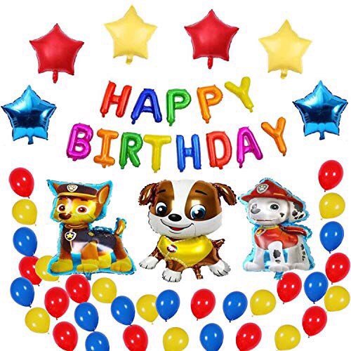 Bộ bong bóng trang trí sinh nhật paw patrol set cch37