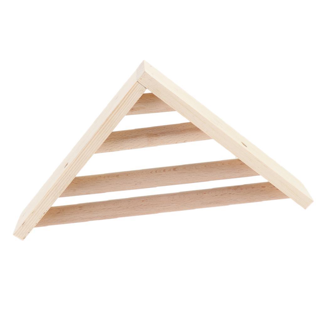 Wooden Parrot Bird Cage Stand Platform Perches Pet Toy for Budgie Hamster