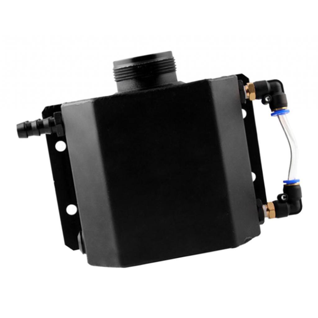 Bottle Reservoir Water Tank Radiator Overflow Aluminum Coolant W/ Cap Universal