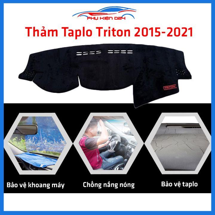 Thảm taplo xe ô tô Triton 2015-2016-2017-2018-2019-2020-2021 chống nắng nóng làm mát xe mở rộng tầm nhìn