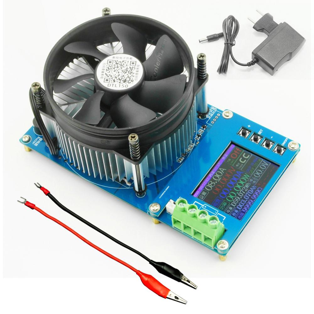 150W 20A Adjustable Constant Current Electronic Load 2.4inch TFT Color Display 4 Working Modes USB Lithium Battery Capacity Monitor Tester Discharge Meter