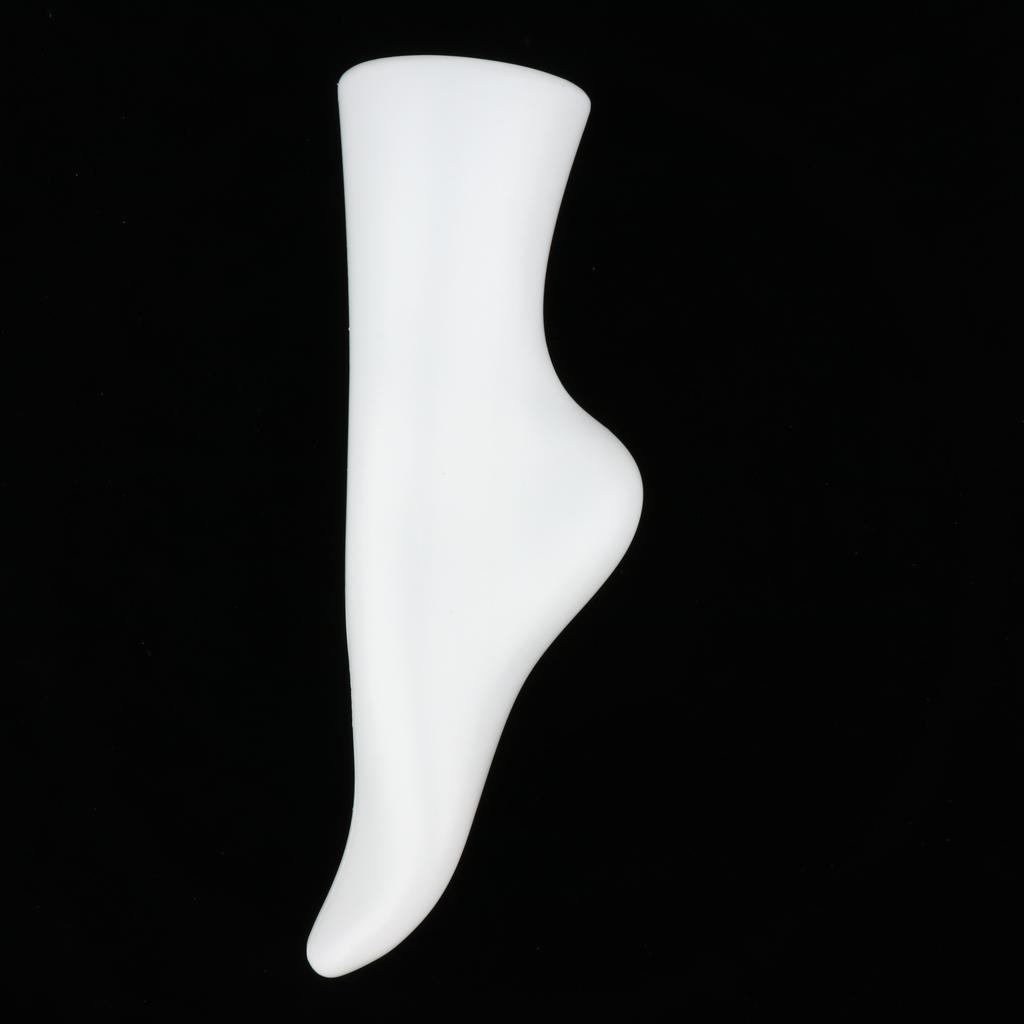 8" Inverted Female Mannequin Foot / Socks Display Stand Foot Mannequin White