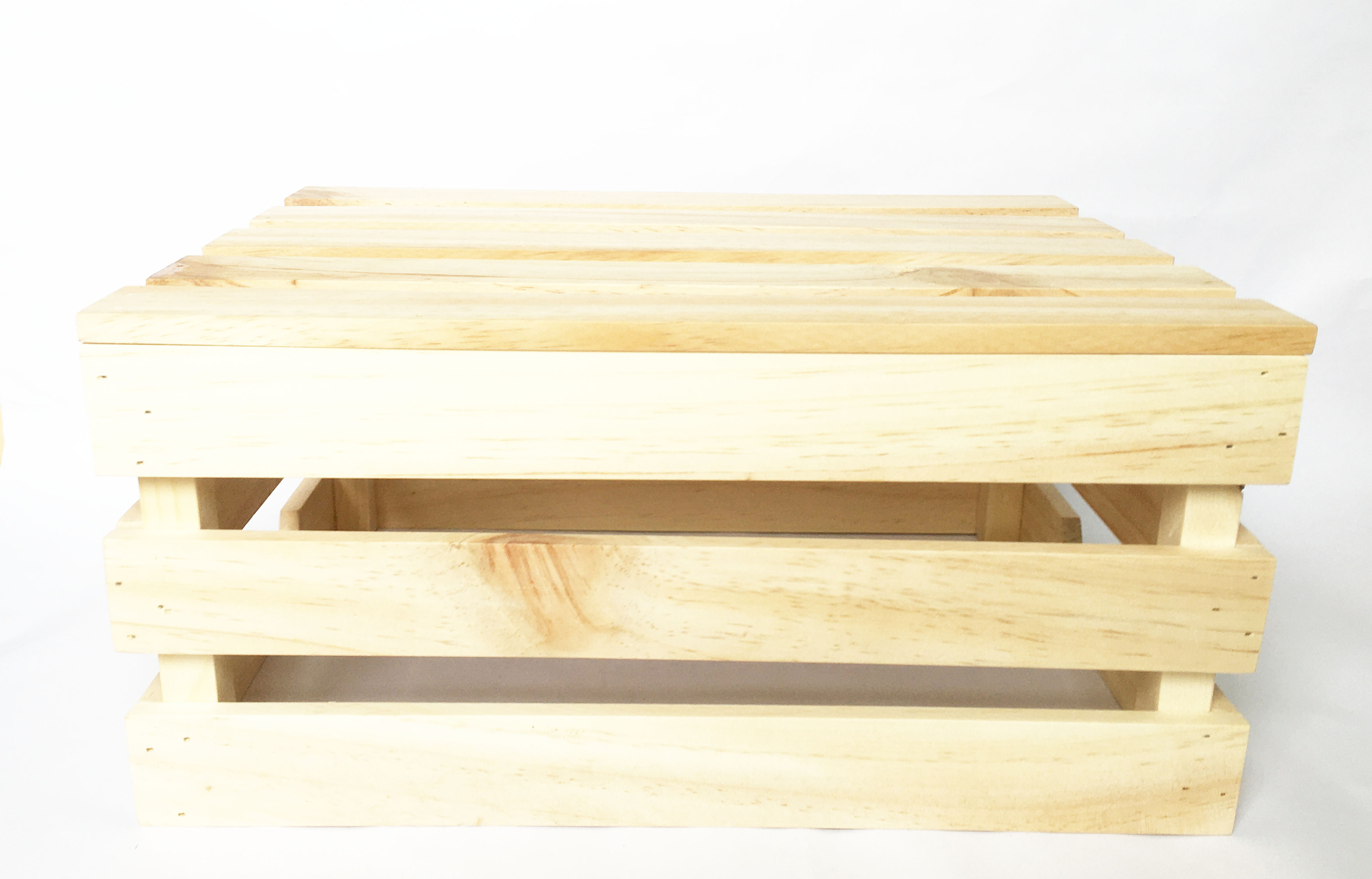 Thùng gỗ Pallet size lớn L-XL [D50-60xR40-50xC20-22cm] đựng đồ trang trí homestay- Kệ decor đa năng