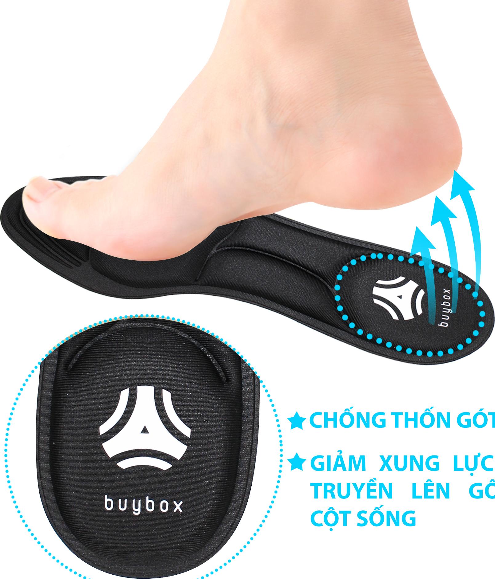 2 cặp lót giày cao gót đa năng 4D cực êm chân, chống thốn gót chân và thấm hút mồ hôi - buybox - BBPK56