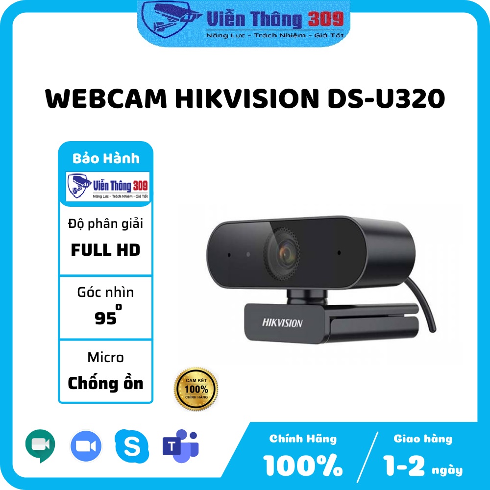 Webcam Livestream Học Tập và Làm Việc Online Chuyên Nghiệp Hikvision - Hàng chính hãng
