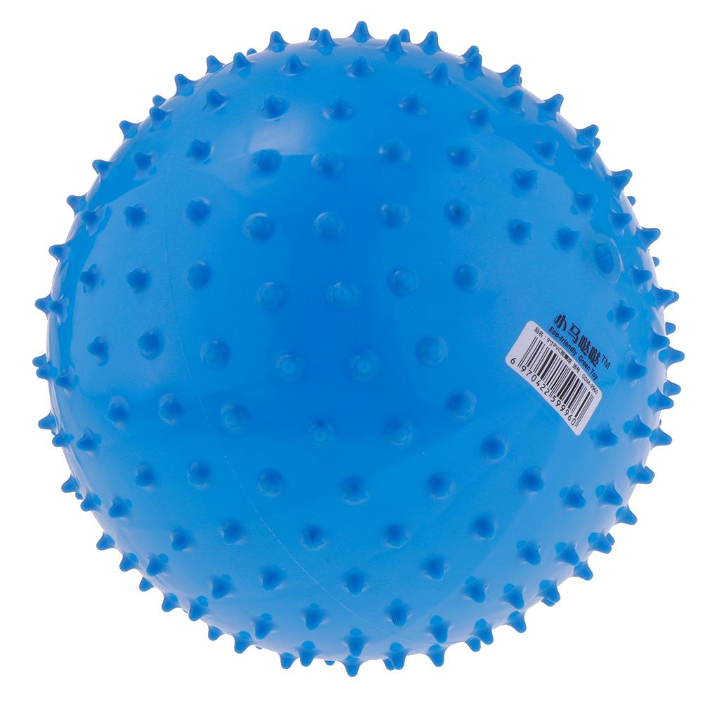 9 Inch Kids Knobby Bouncy Ball Spiky Sensory Ball for Yoga Massage