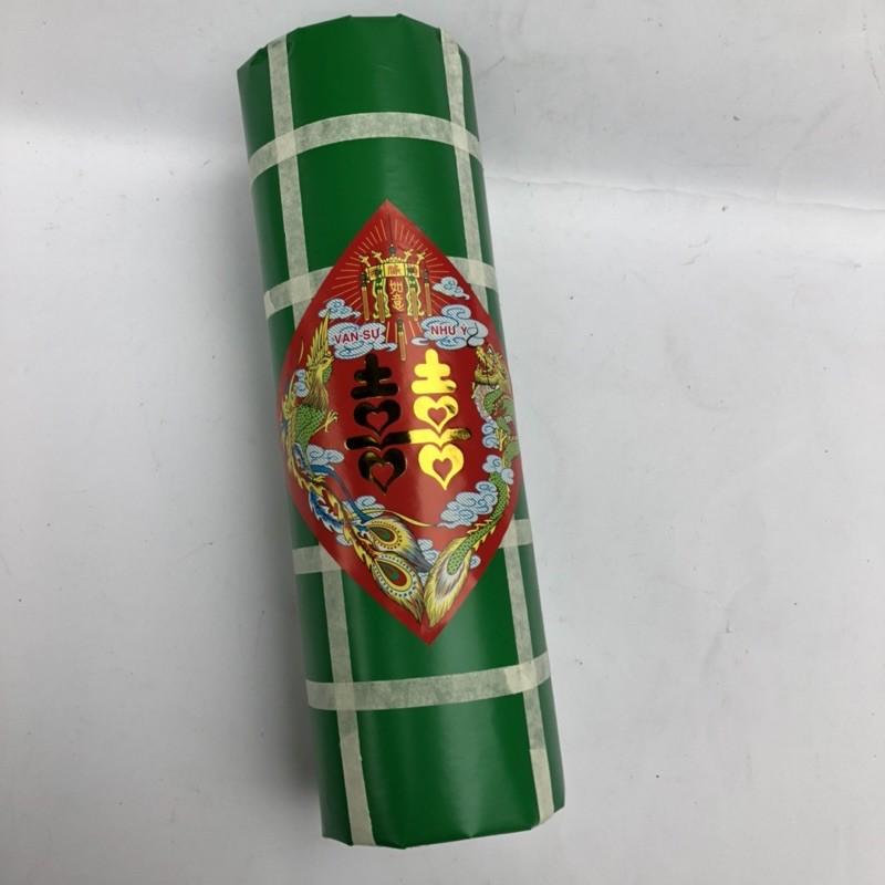 Mô hình bánh Tét cỡ lớn 30cm đường kính 10cm trang trí Tết