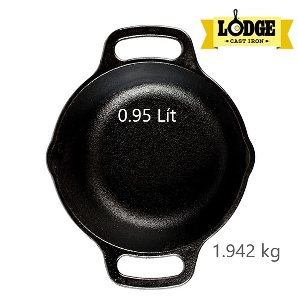 [Chính hãng LOGDE - MỸ] Nồi gang Lodge 18.5cm - L1SP3 - dung tích 0.95 lít. Dùng kho cá, nướng gà, nướng bánh, cơm, canh