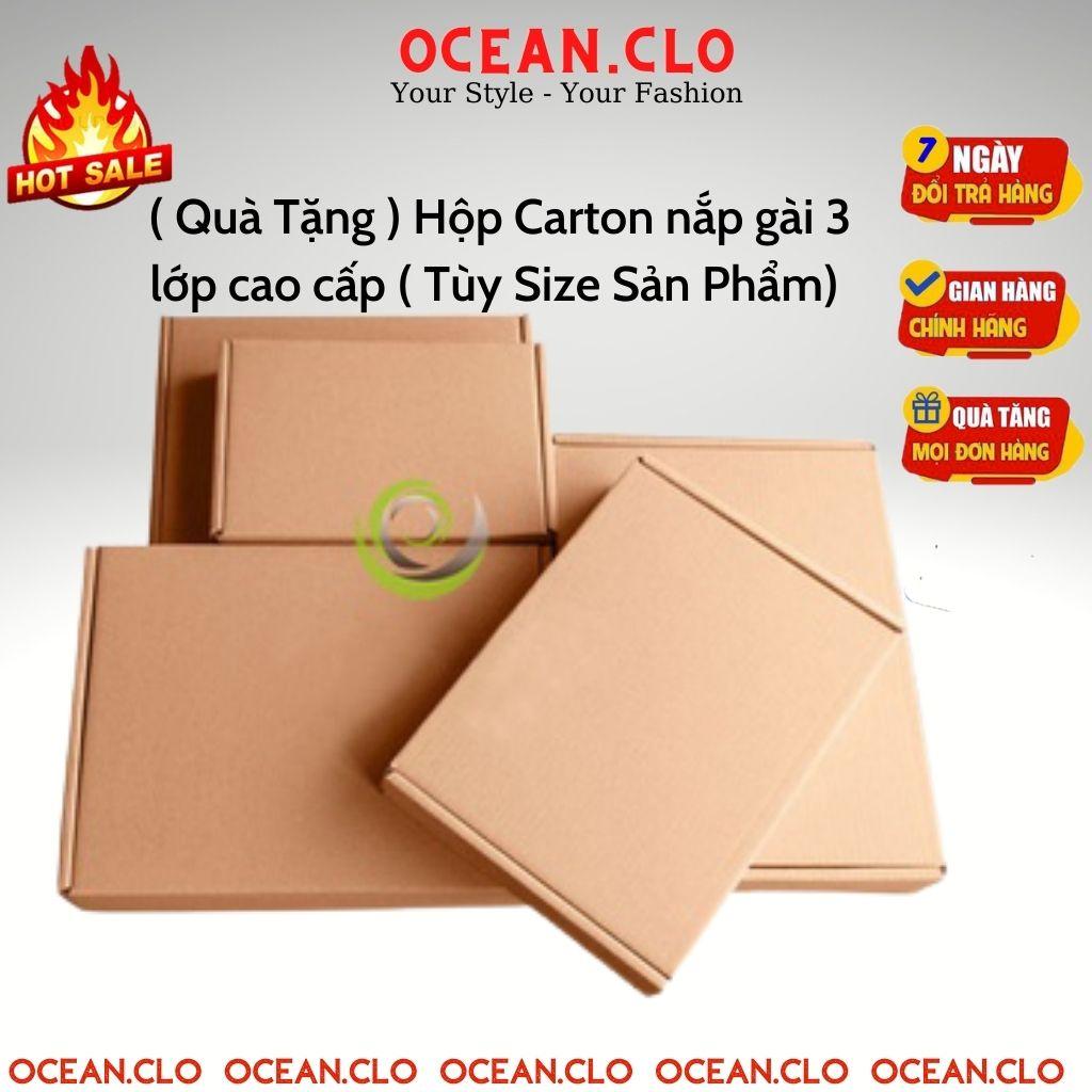 Hộp giấy CARTON nắp gài 3 lớp cao cấp - Hộp đựng quà KRAFT gói hàng tùy theo size sản phẩm