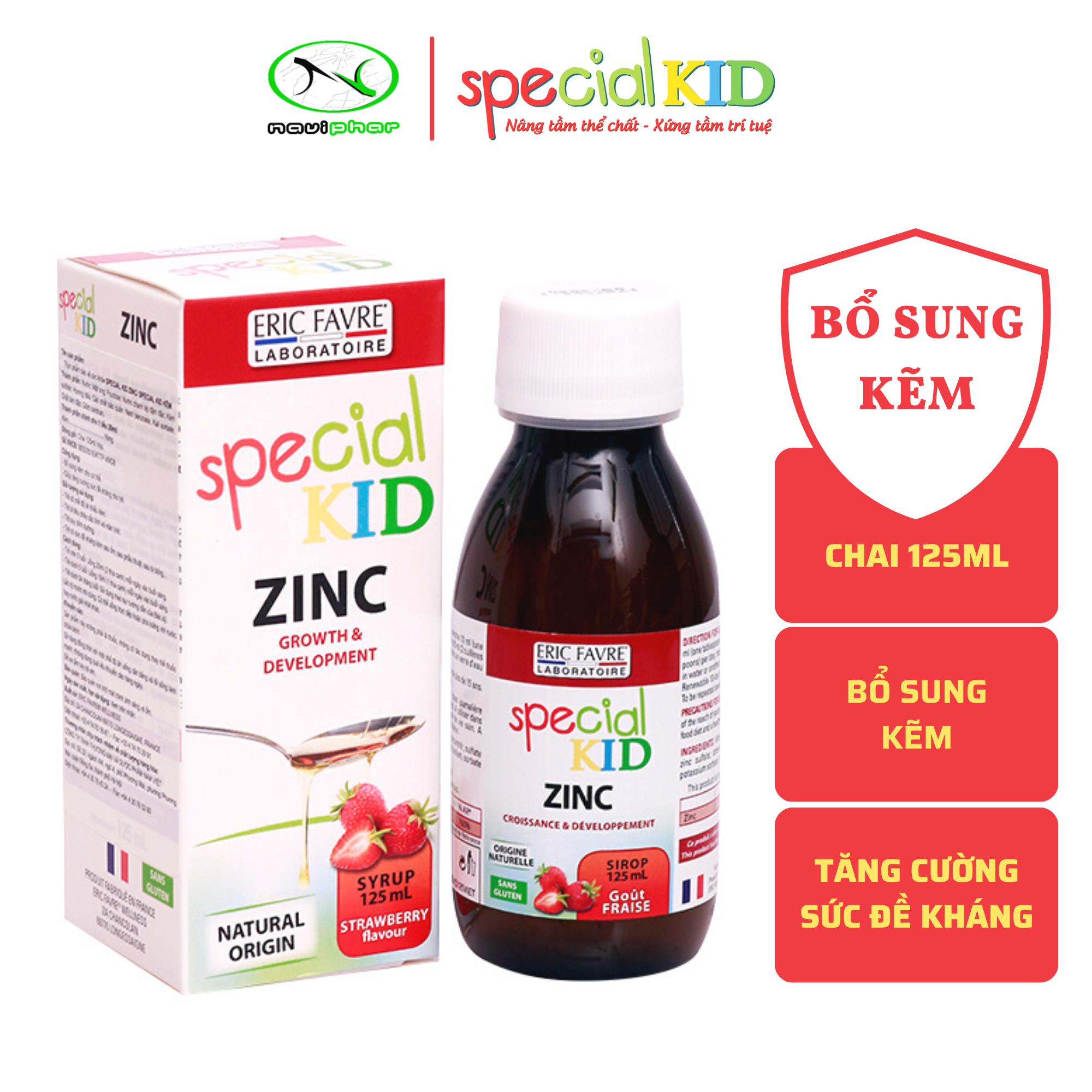 TPBVSK Special Kid Zinc - Bổ sung Kẽm cho cơ thể, hỗ trợ tăng cường sức đề kháng (125ml) [Siro – Nhập khẩu Pháp]