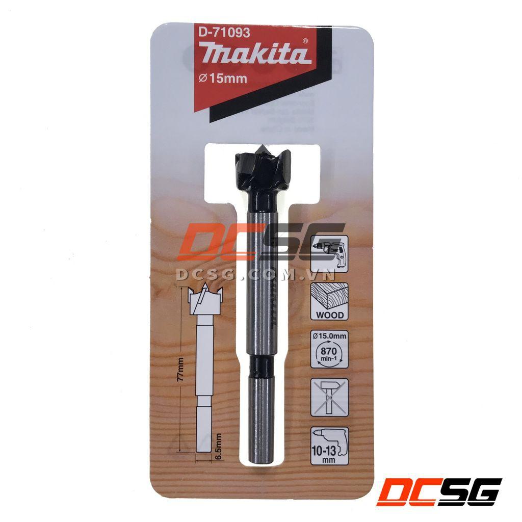 Mũi khoét gỗ chuôi tròn 15-35x77mm Makita | DCSG