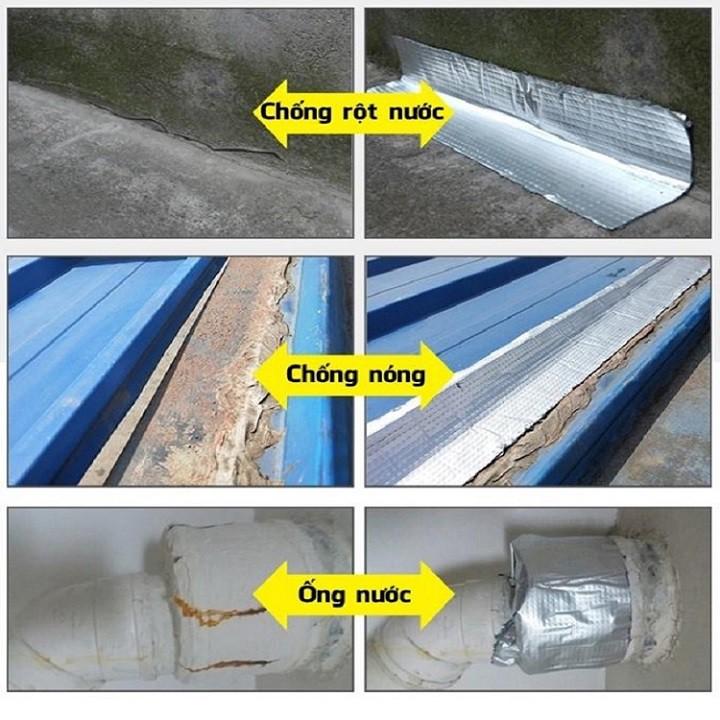 Băng keo chống thấm siêu dính 5cm x 5m, keo dày 1.5mm, nặng 0.6 kg. phụ kiện nhà cửa
